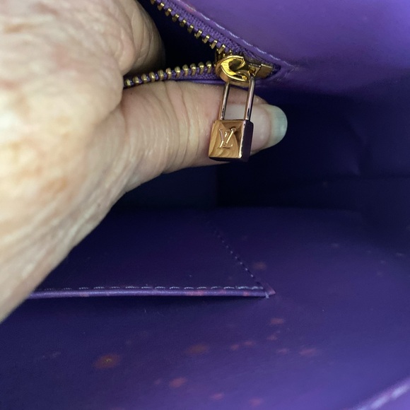 Louis Vuitton Purple Vernis Leather Monogram Tote - Picture 10 of 14